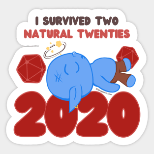 I Survived TWO Natural 20's // D20 // Goblin // 2020 Sticker